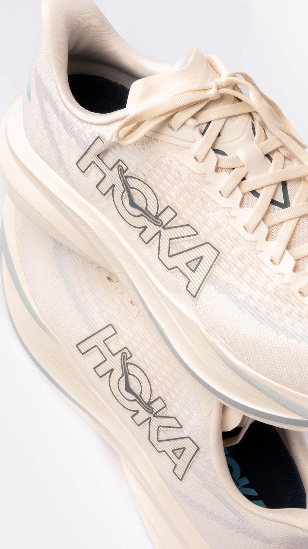 HOKA running shoes, close detail