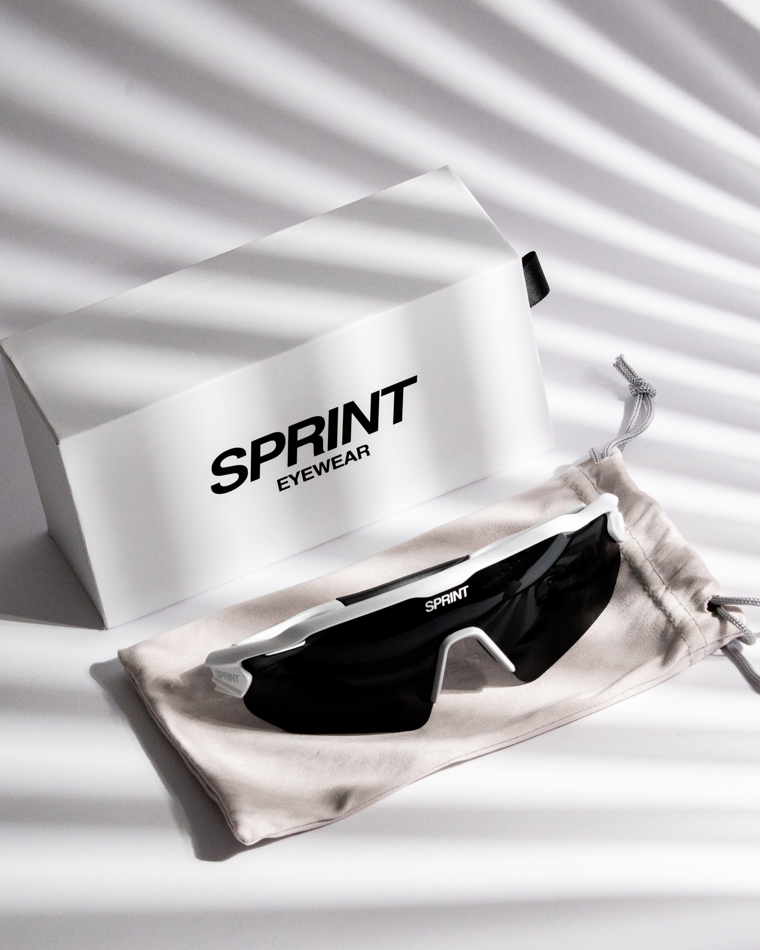 Sprint Eyewear sunglasses on a soft pouch
